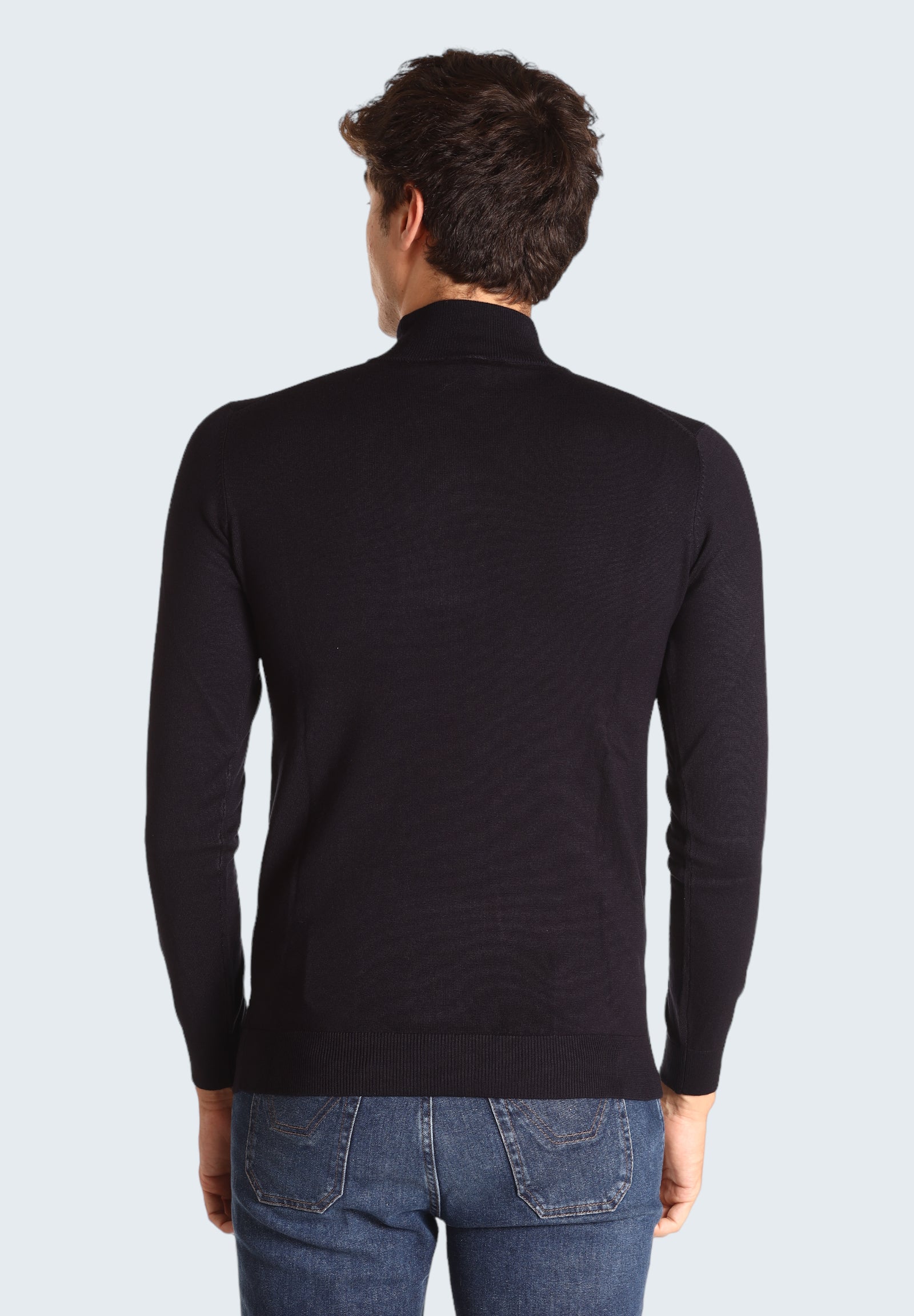 Maglione Collo Alto 3007900 Blu Navy