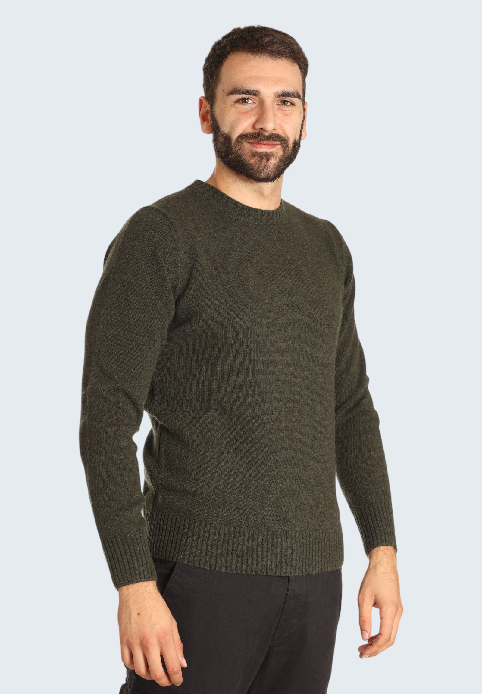 Maglione Girocollo 8100223 Verde Militare