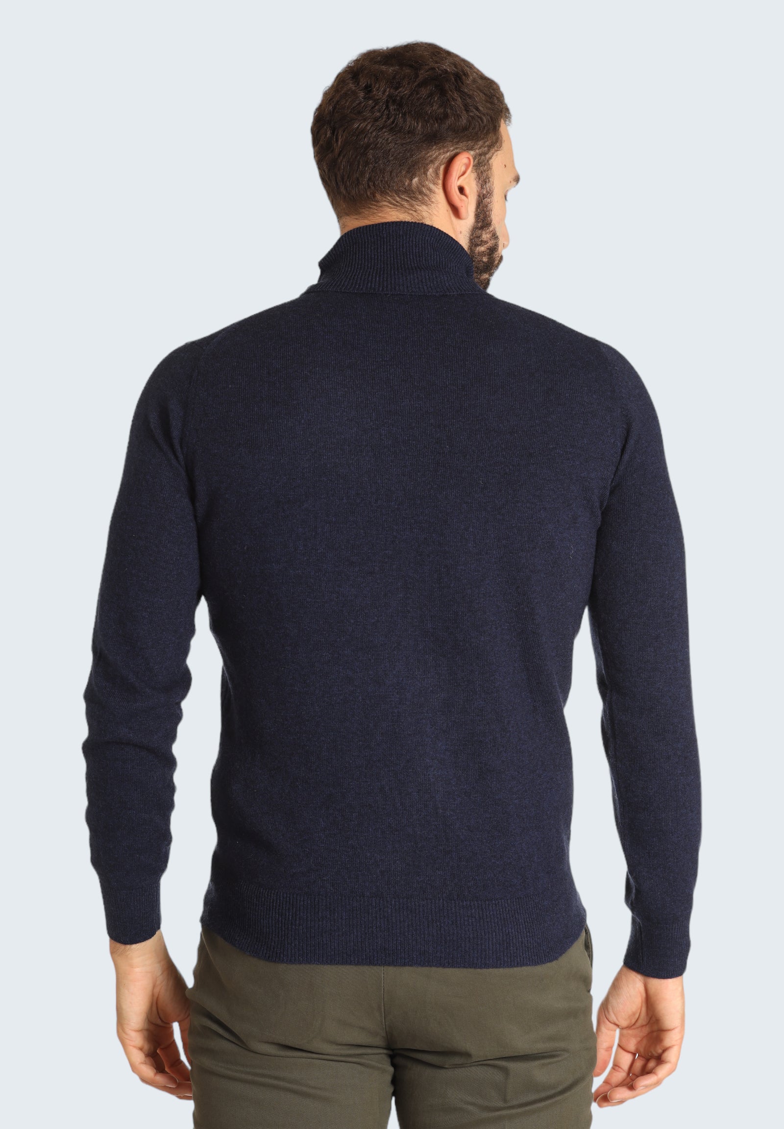 Maglione Collo Alto 8151223 Prussia, Blu