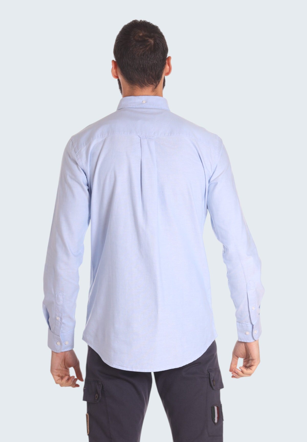 Camicia a Maniche Lunghe 242CA1262CT3289 Light Blue Oxford