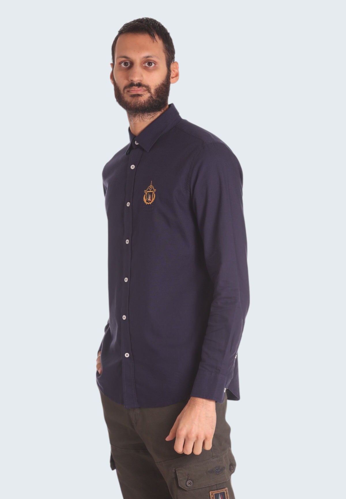 Camicia a Maniche Lunghe 242CA1264CT3289 Dark blu