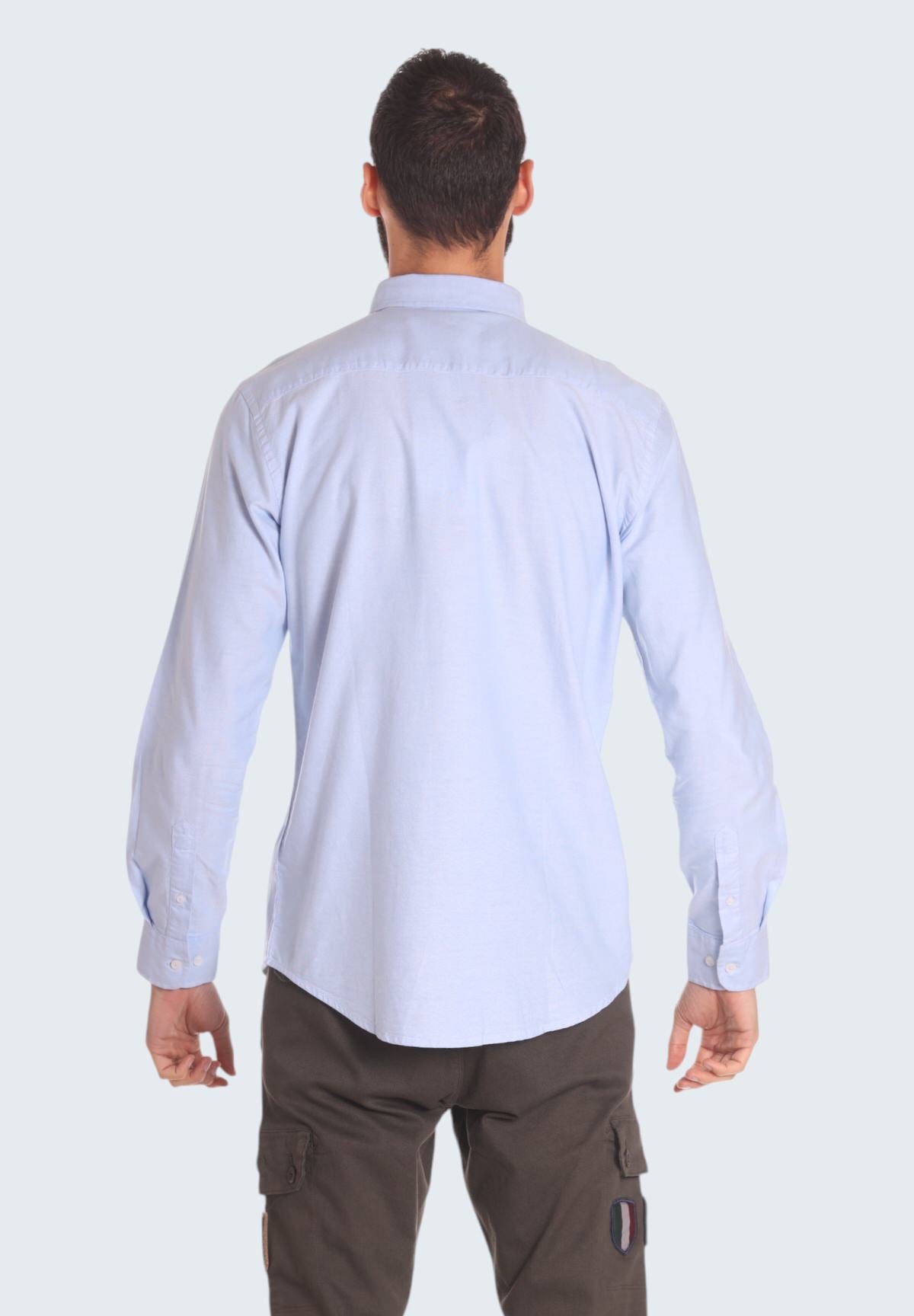 Camicia a Maniche Lunghe 242CA1264CT3289 Light Blue Oxford