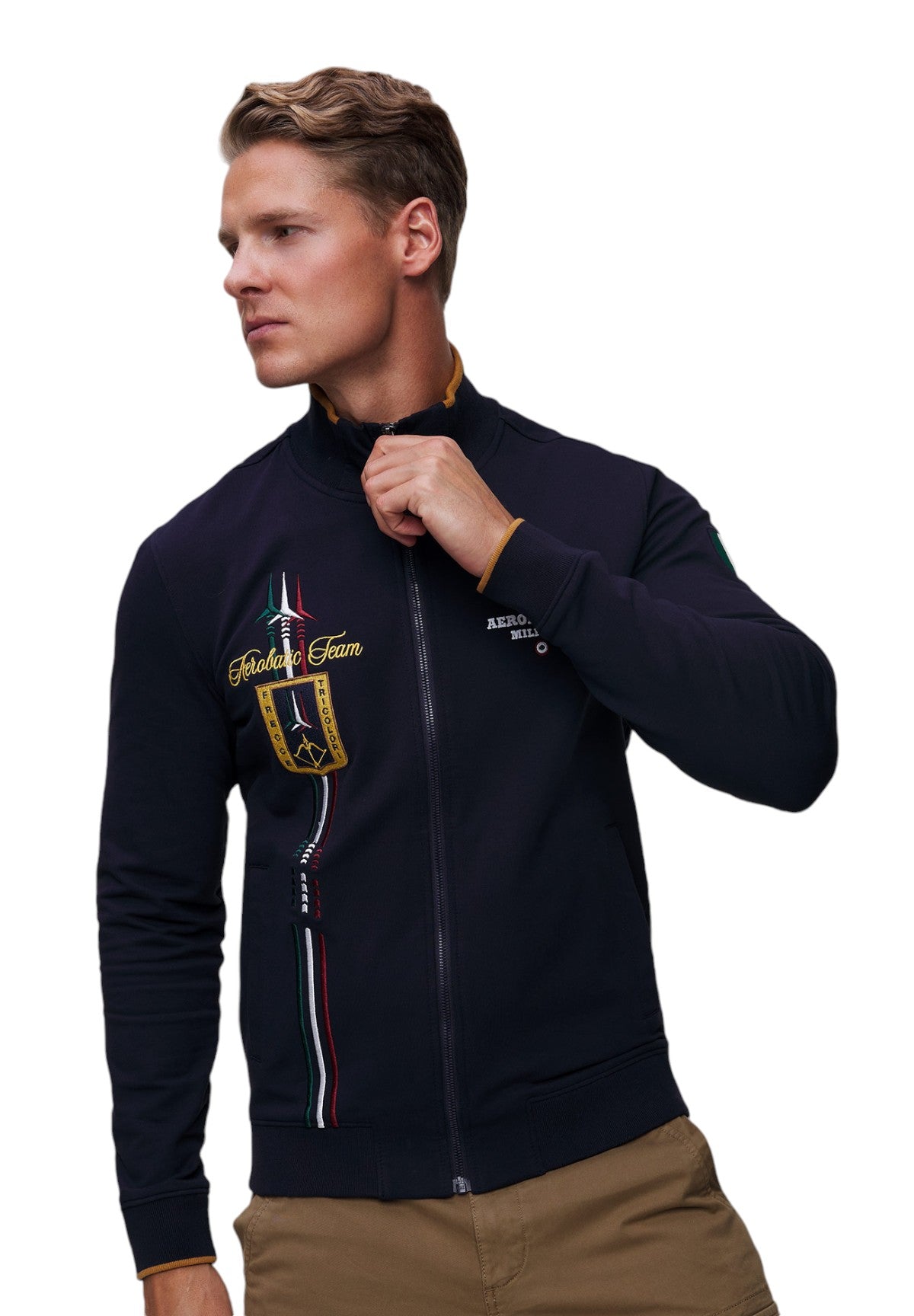 Felpa Full-Zip 242FE1869F439 Dark blu