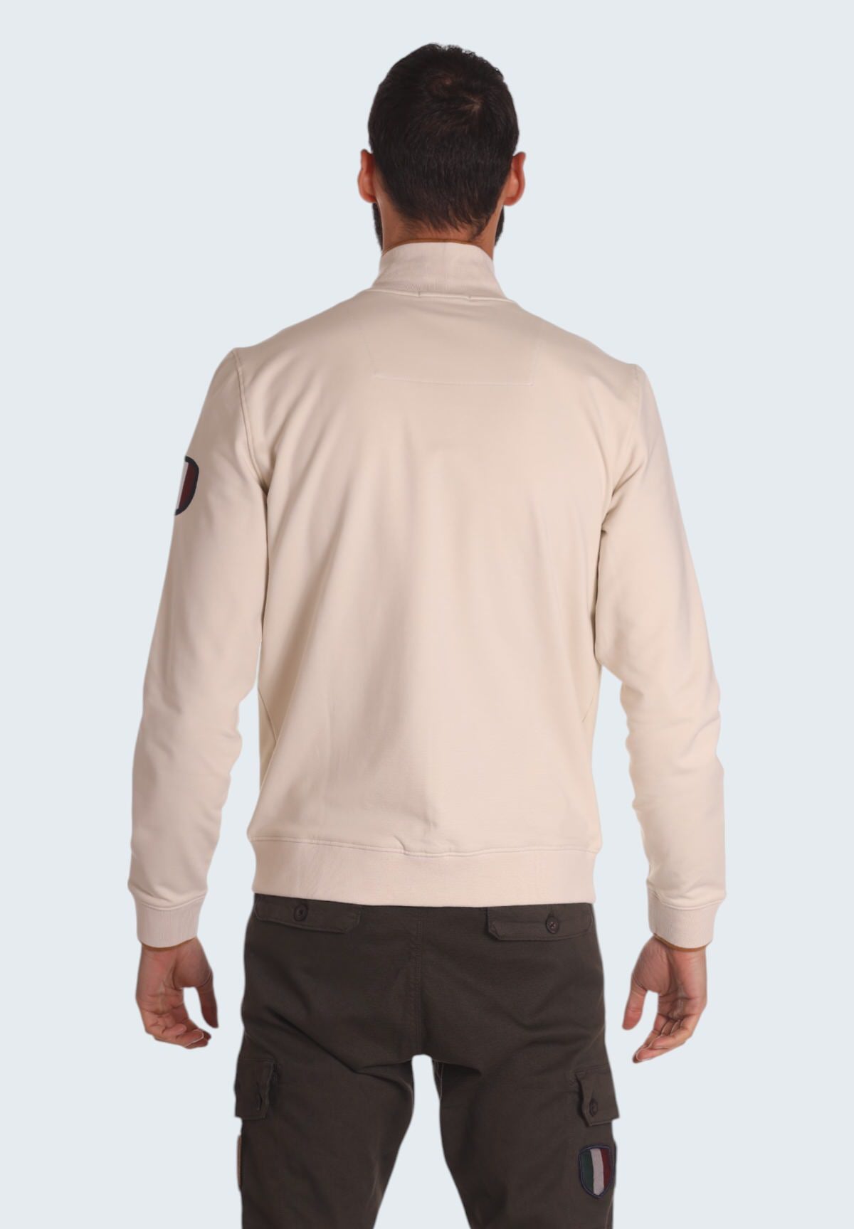 Felpa Full-Zip 242FE1869F439 White Beige