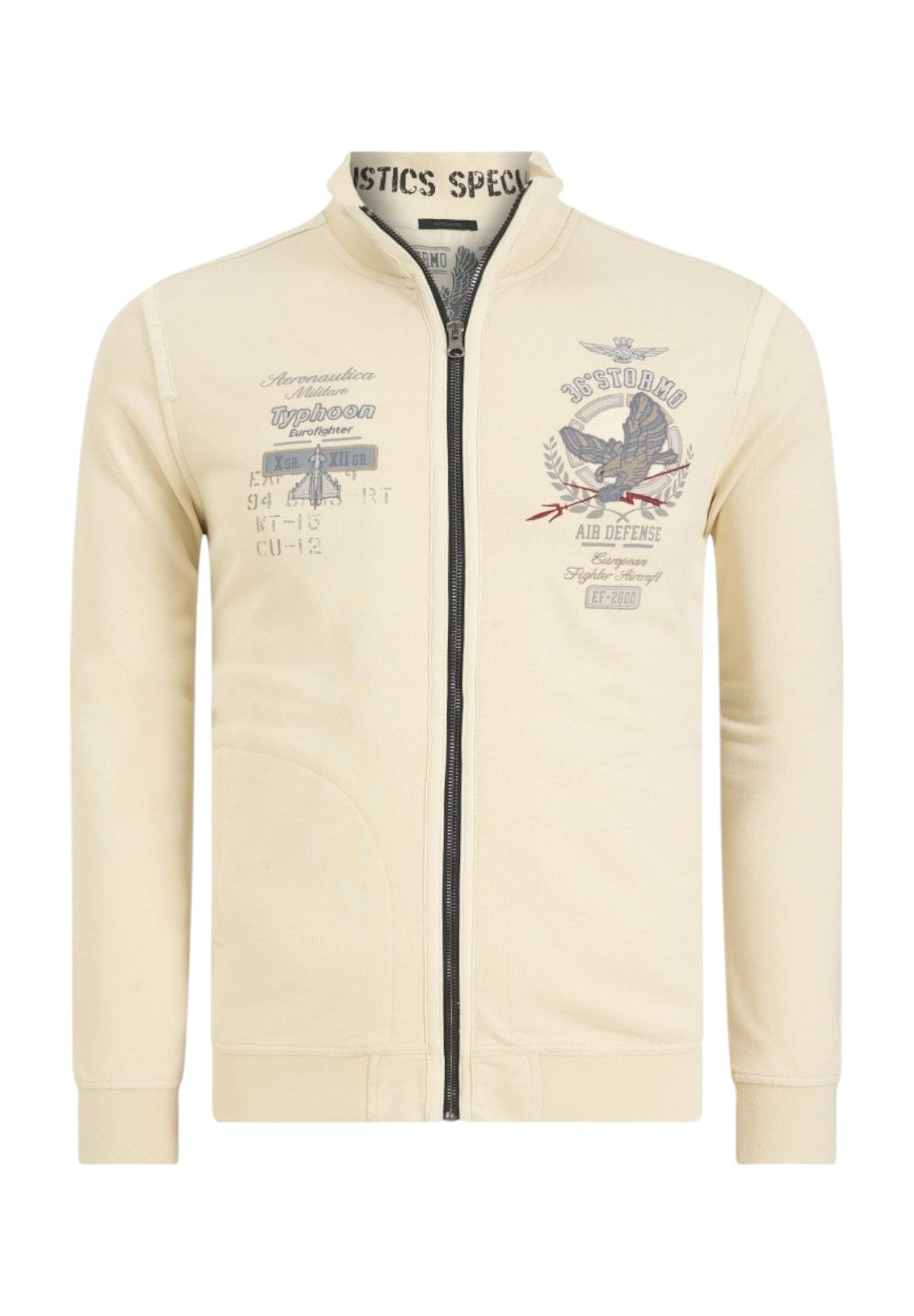 Felpa Full-Zip 242FE1951F511 White Beige