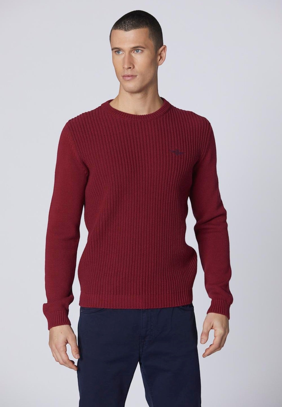 Maglione Girocollo 242ma1453l409 Burgundy