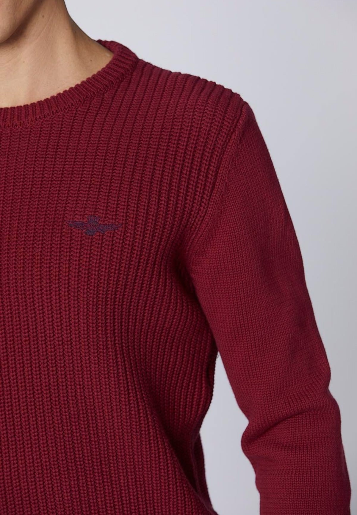 Maglione Girocollo 242ma1453l409 Burgundy