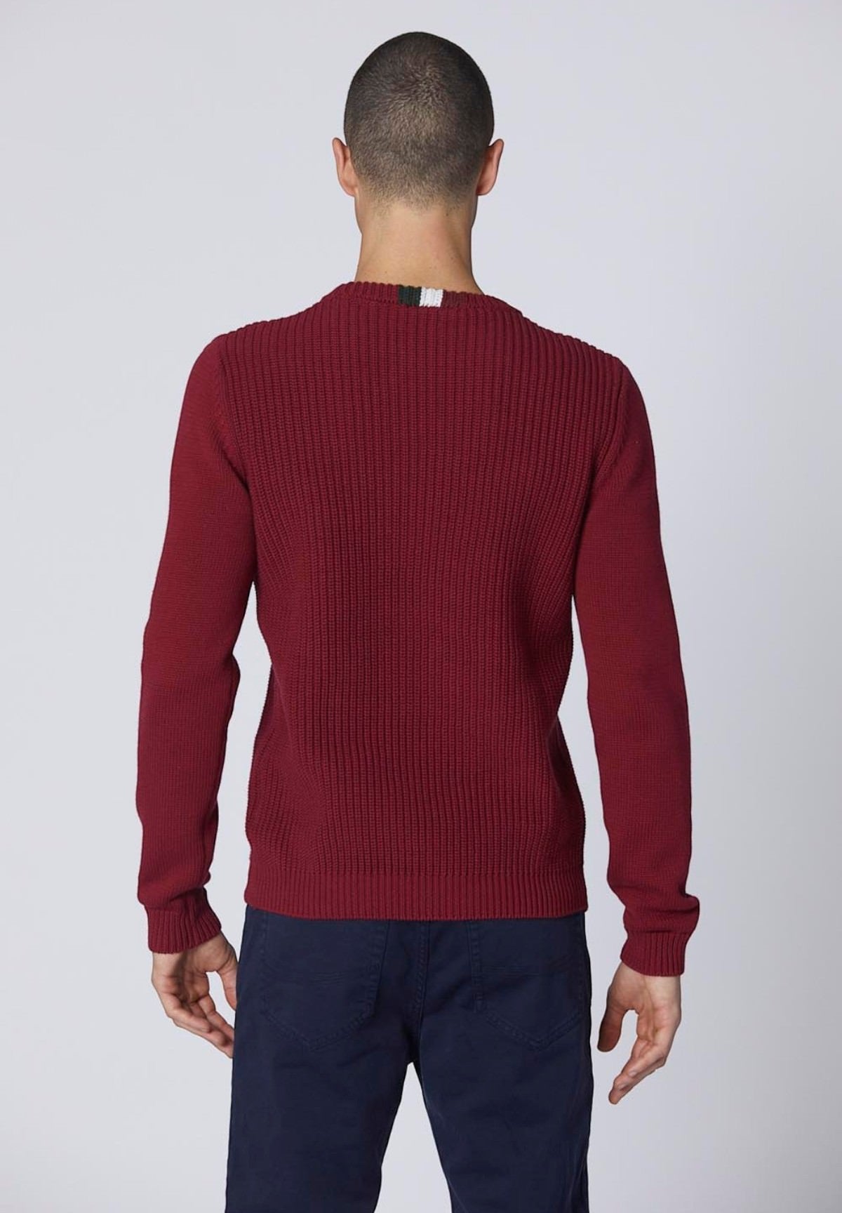 Maglione Girocollo 242ma1453l409 Burgundy