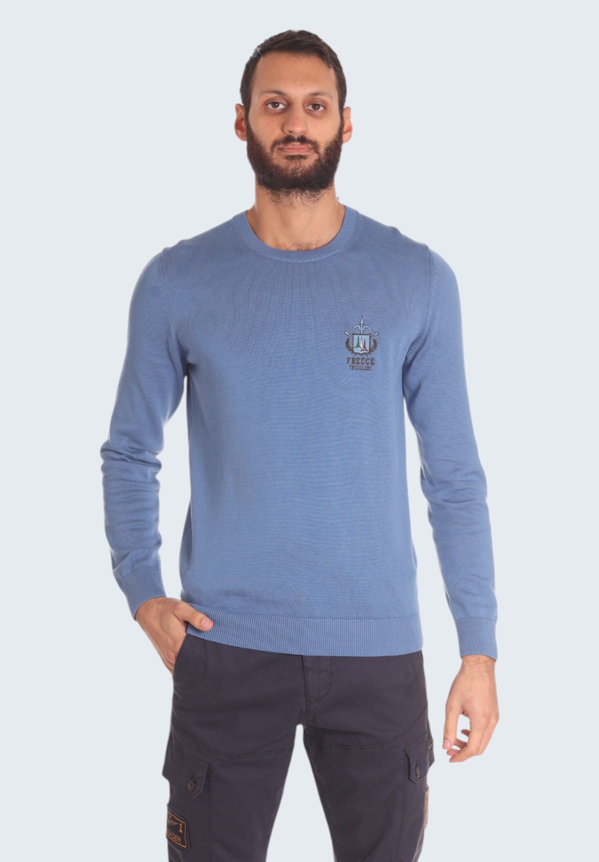 Maglione Girocollo 242MA1513L506 Coronet Blue