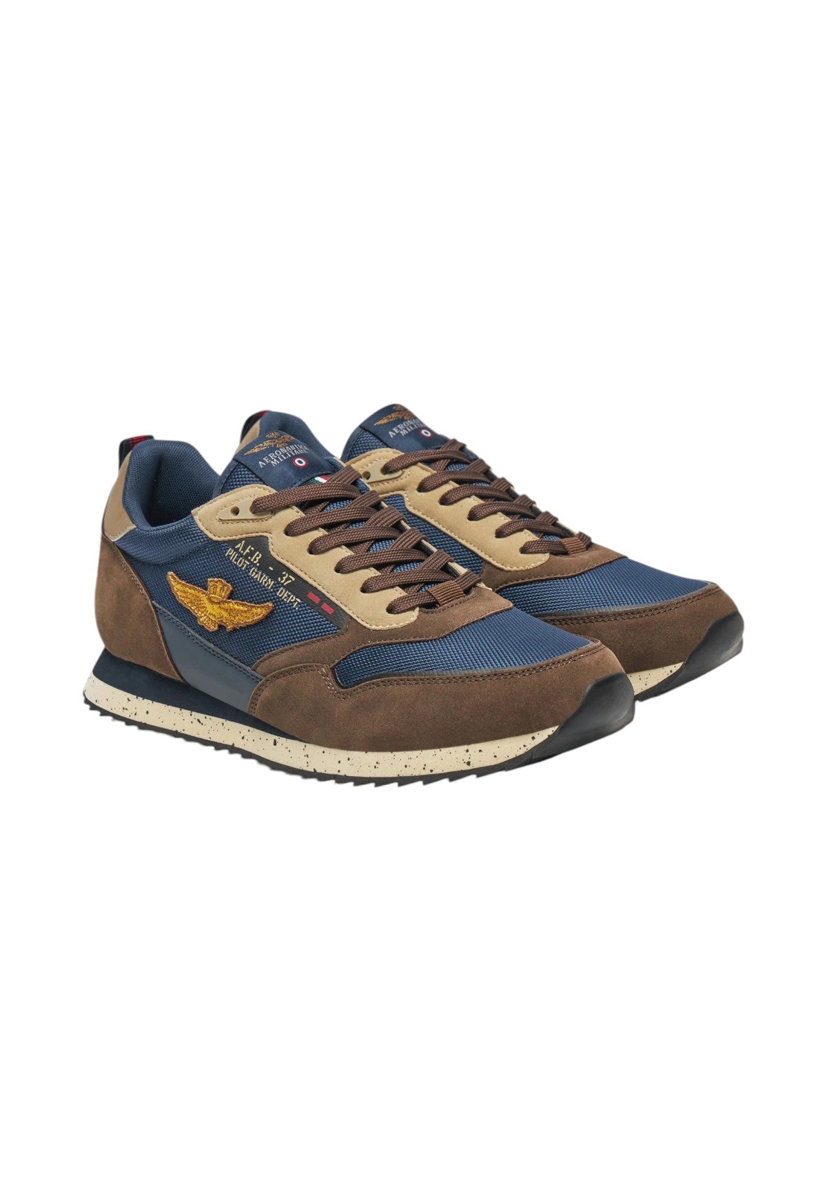 Sneakers 242SC288CT3379 Brown, Blue