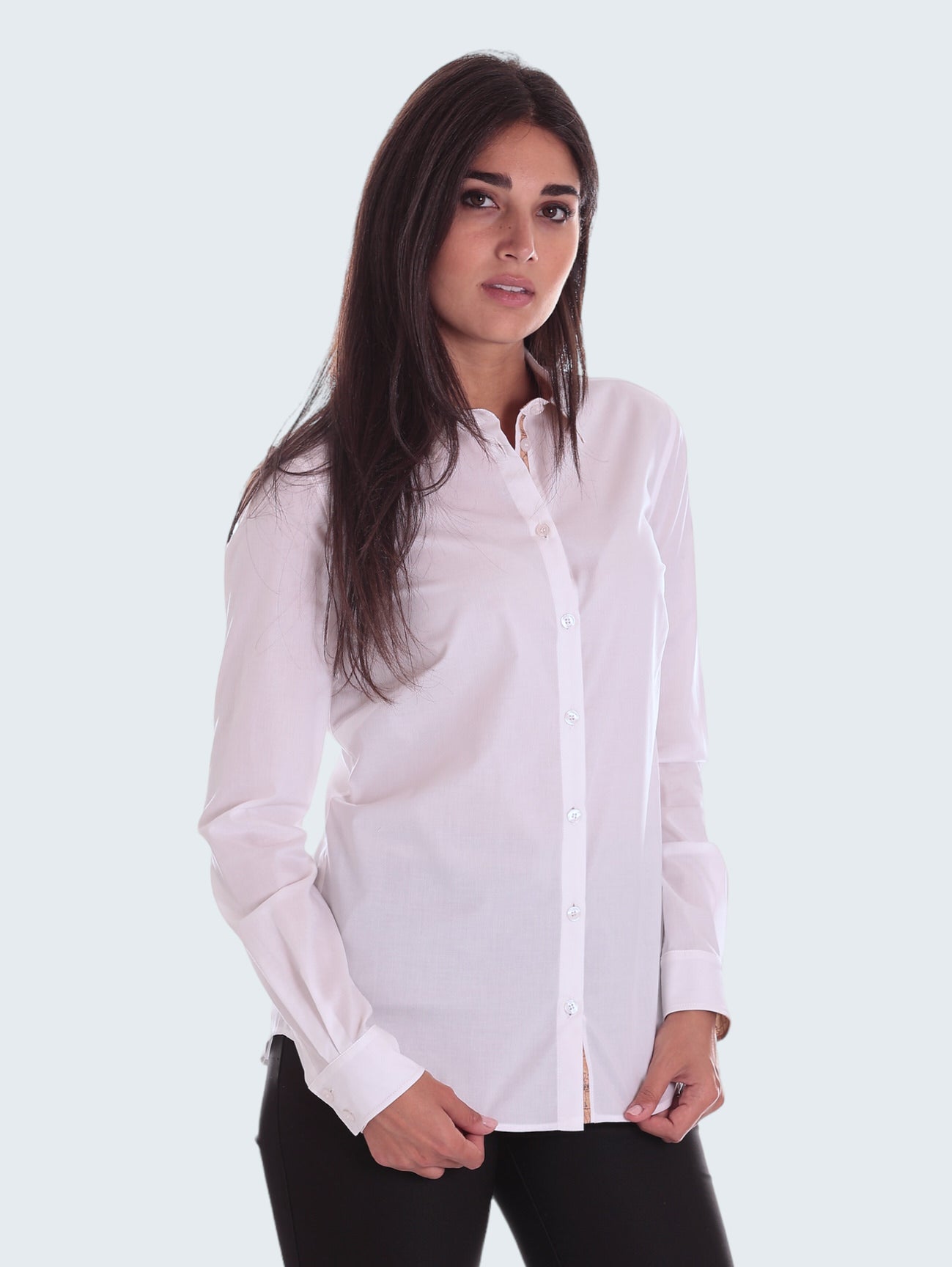 Camicia A Maniche Lunghe 0902 Bianco