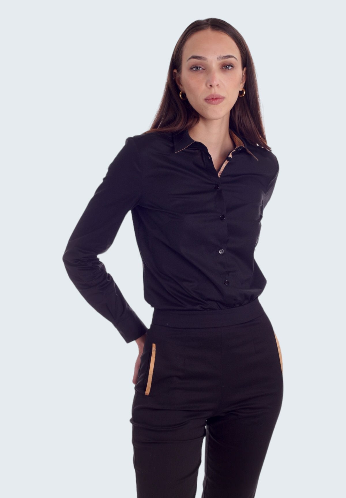 Camicia A Maniche Lunghe 0902 Nero