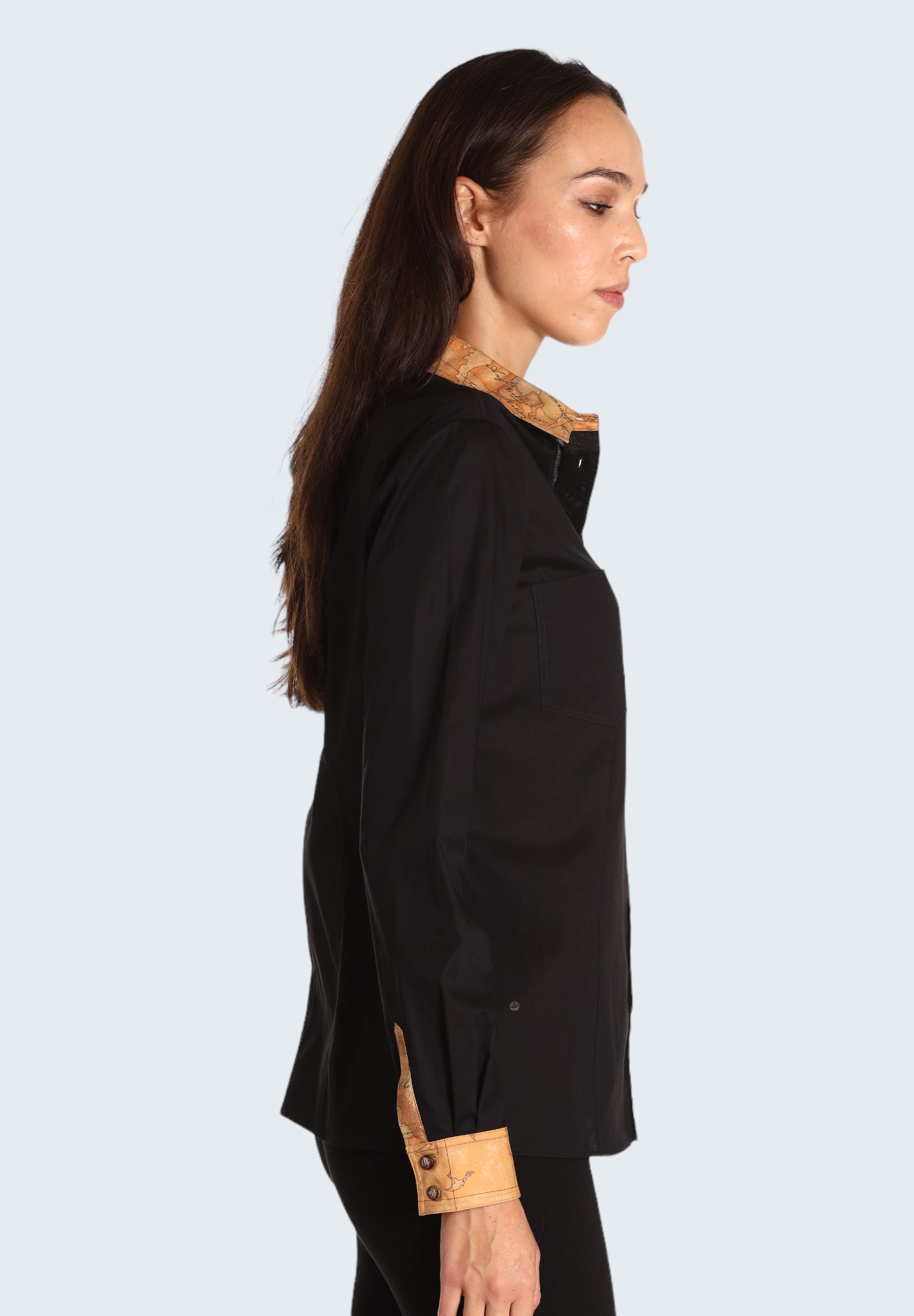 Camicia a Maniche Lunghe 0962 Nero