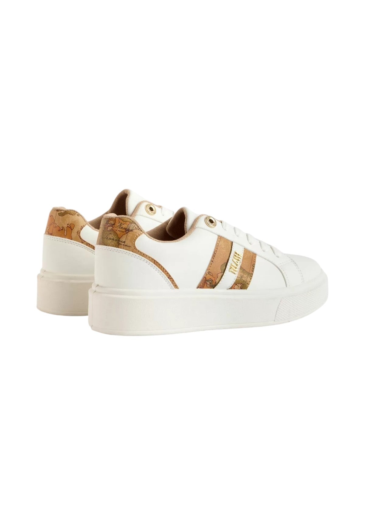 Sneakers Eco nappa con logo e bande Geo Classic 1005 Bianco