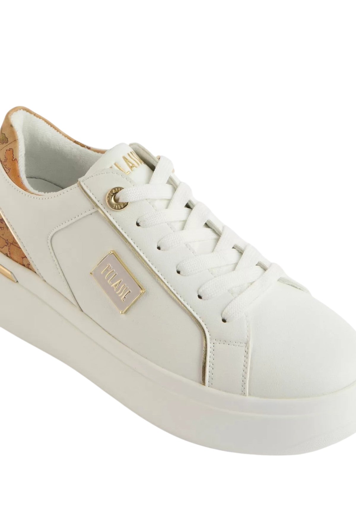 Sneakers Eco nappa con targhetta smaltata 1? Classe 1008 Bianco