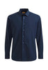 Alviero Martini 1a Classe Camicia a Maniche Lunghe Slim Fit 1312 Blu Navy