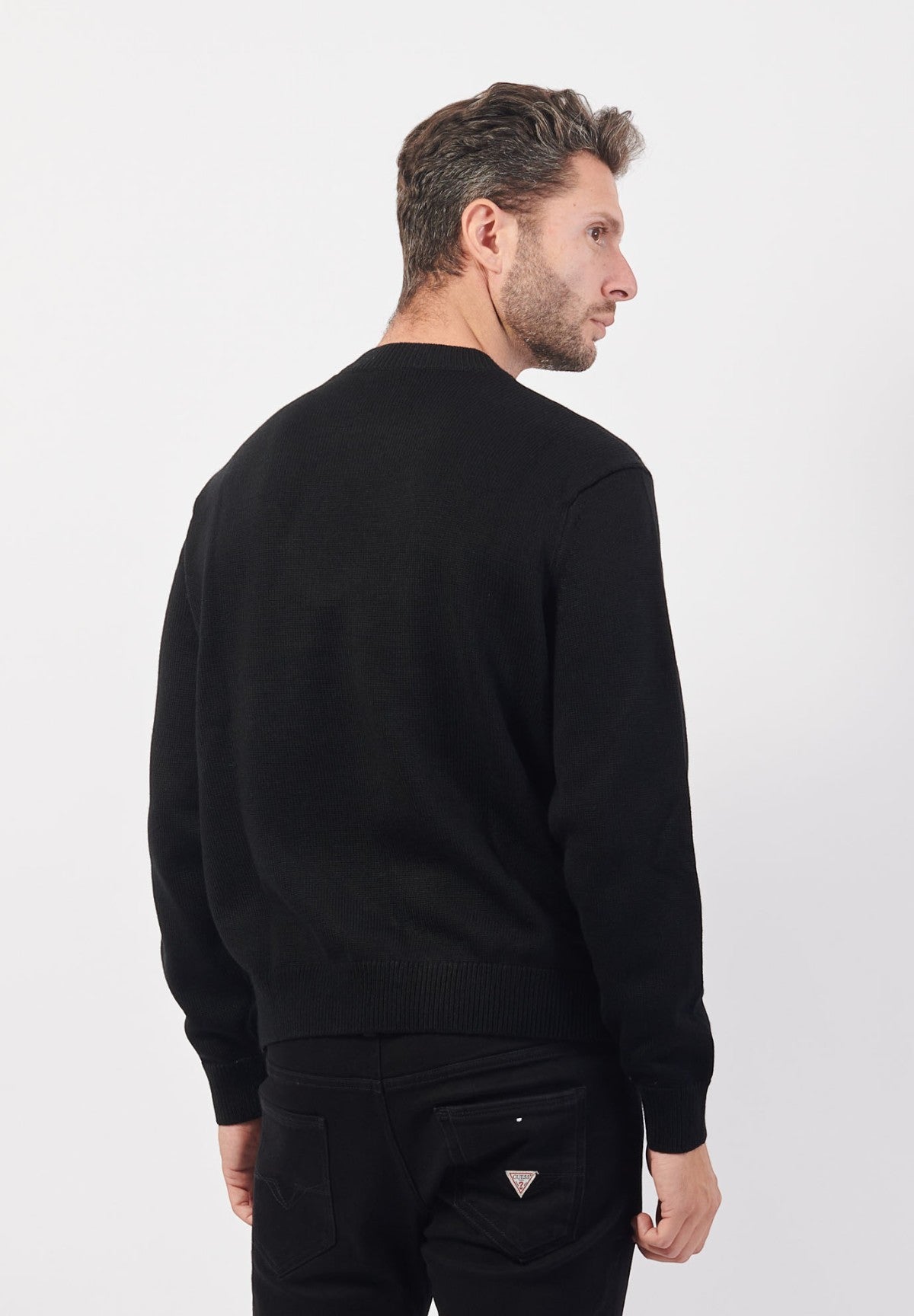 Maglione Girocollo 6DZM1F Black