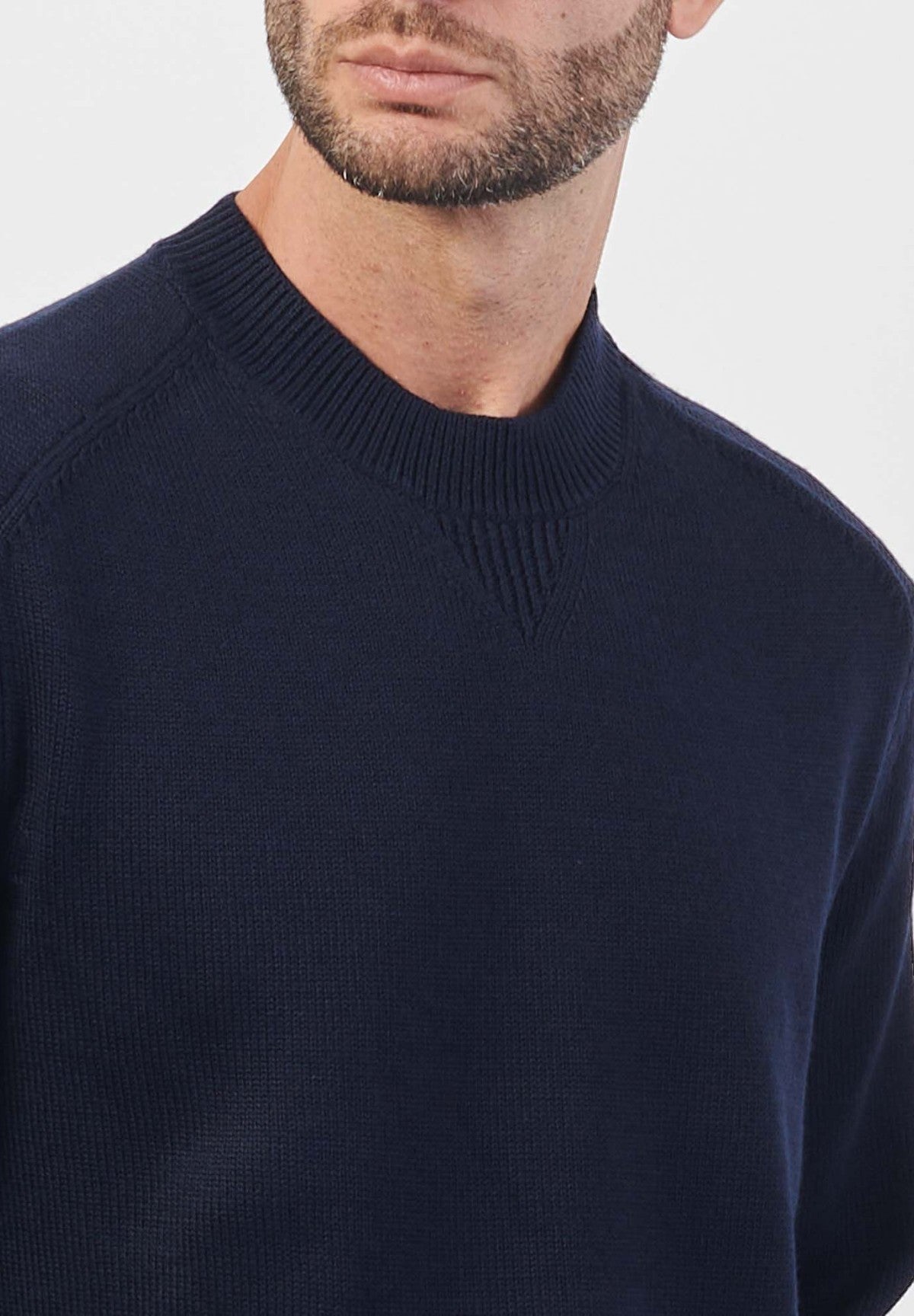 Maglione Girocollo 6DZM1F Navy