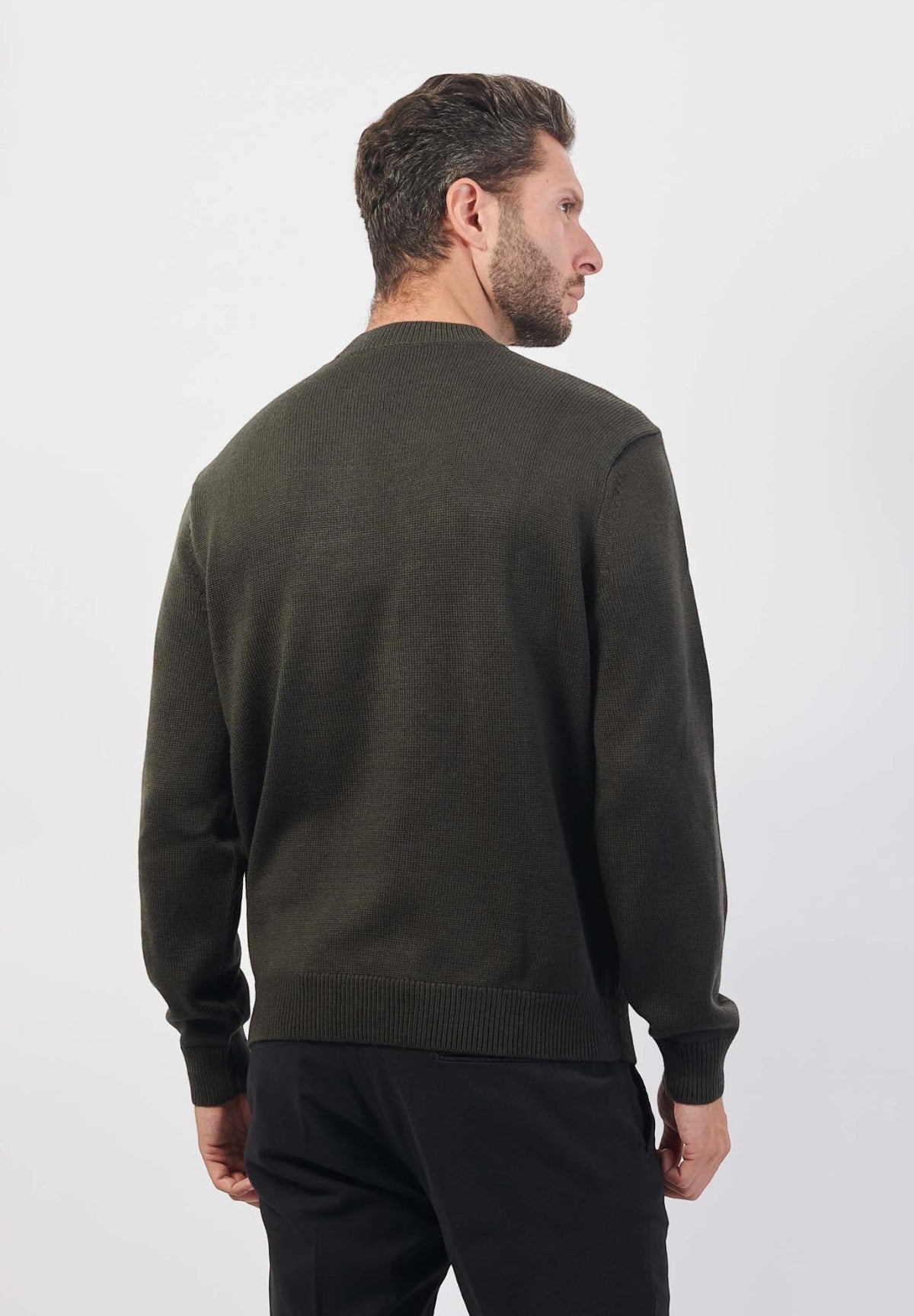 Maglione Girocollo 6DZM1F Peat