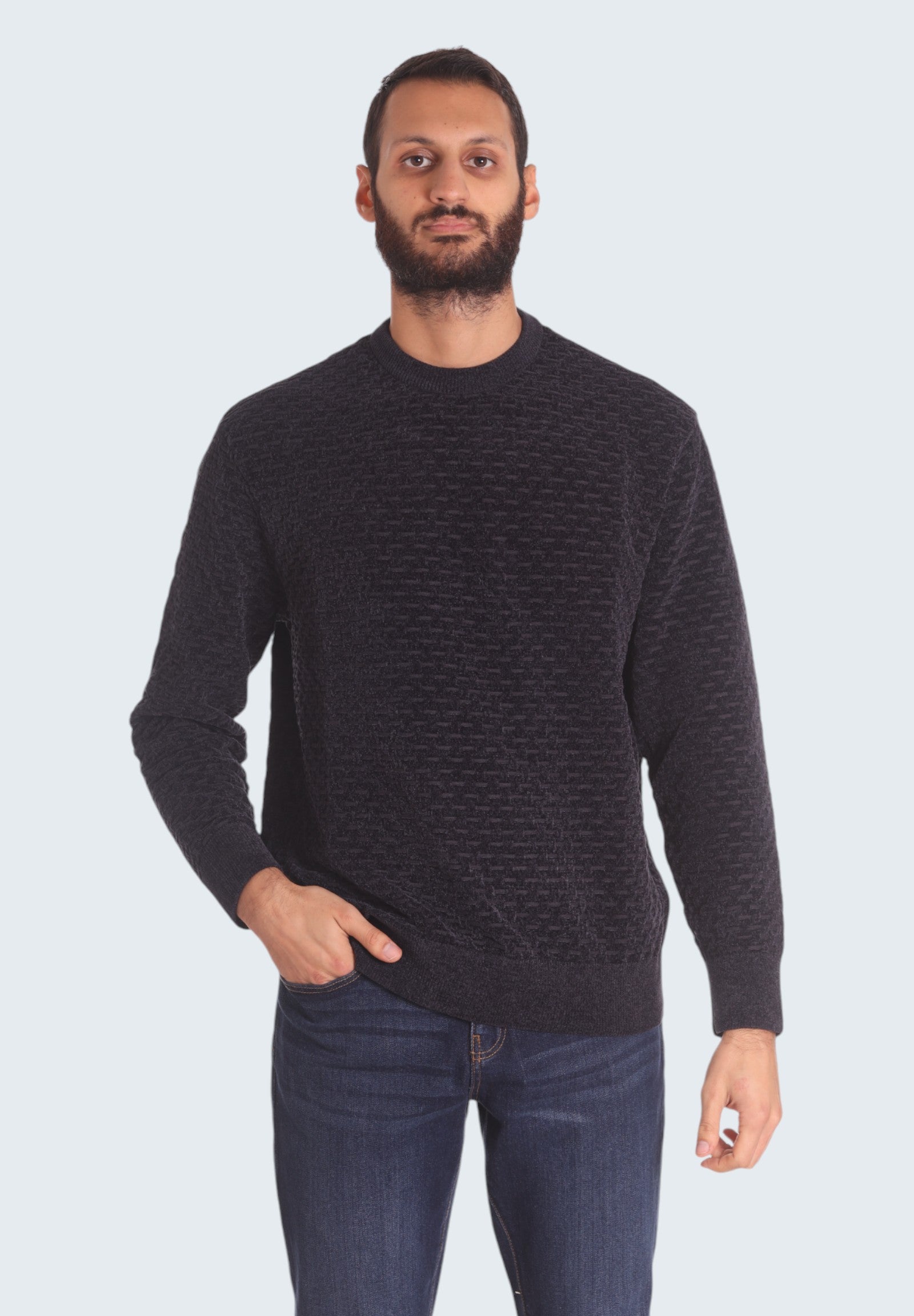 Maglione Girocollo 6DZM1P Navy