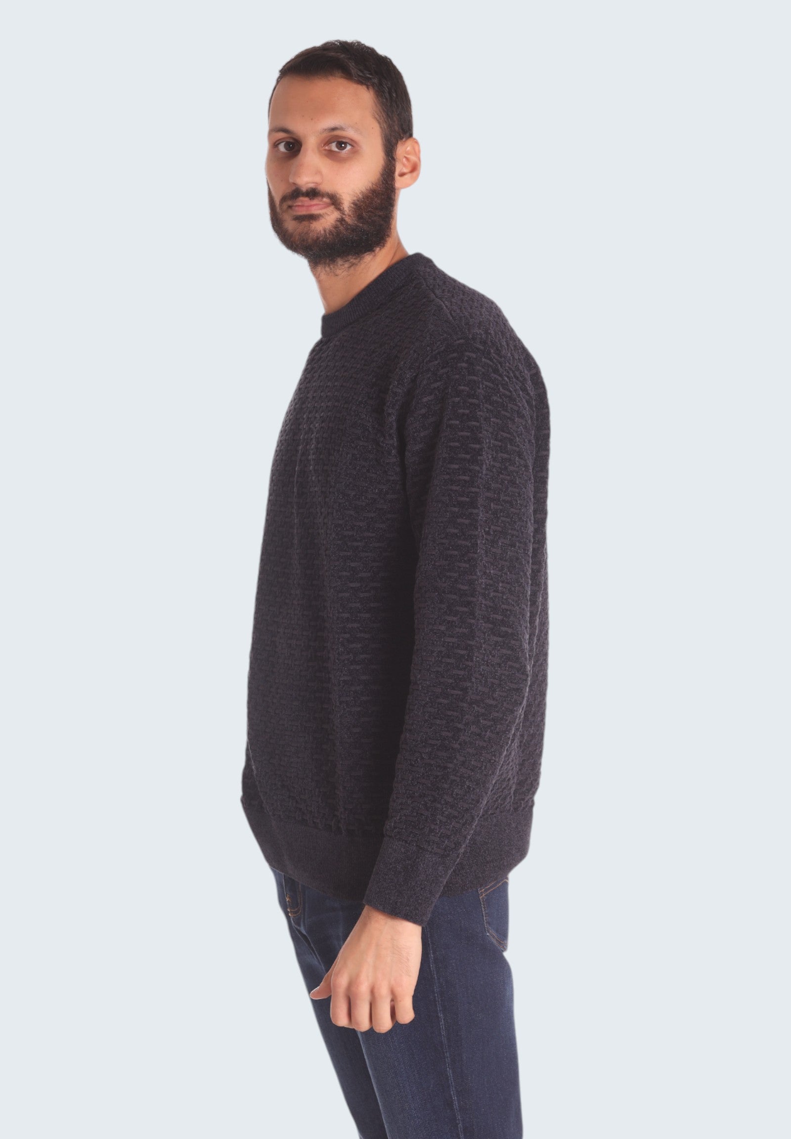 Maglione Girocollo 6DZM1P Navy