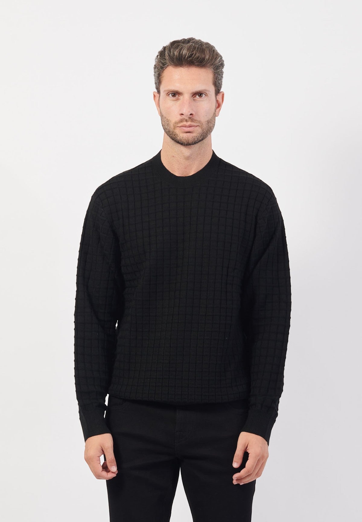 Maglione Girocollo 6DZM6F Black