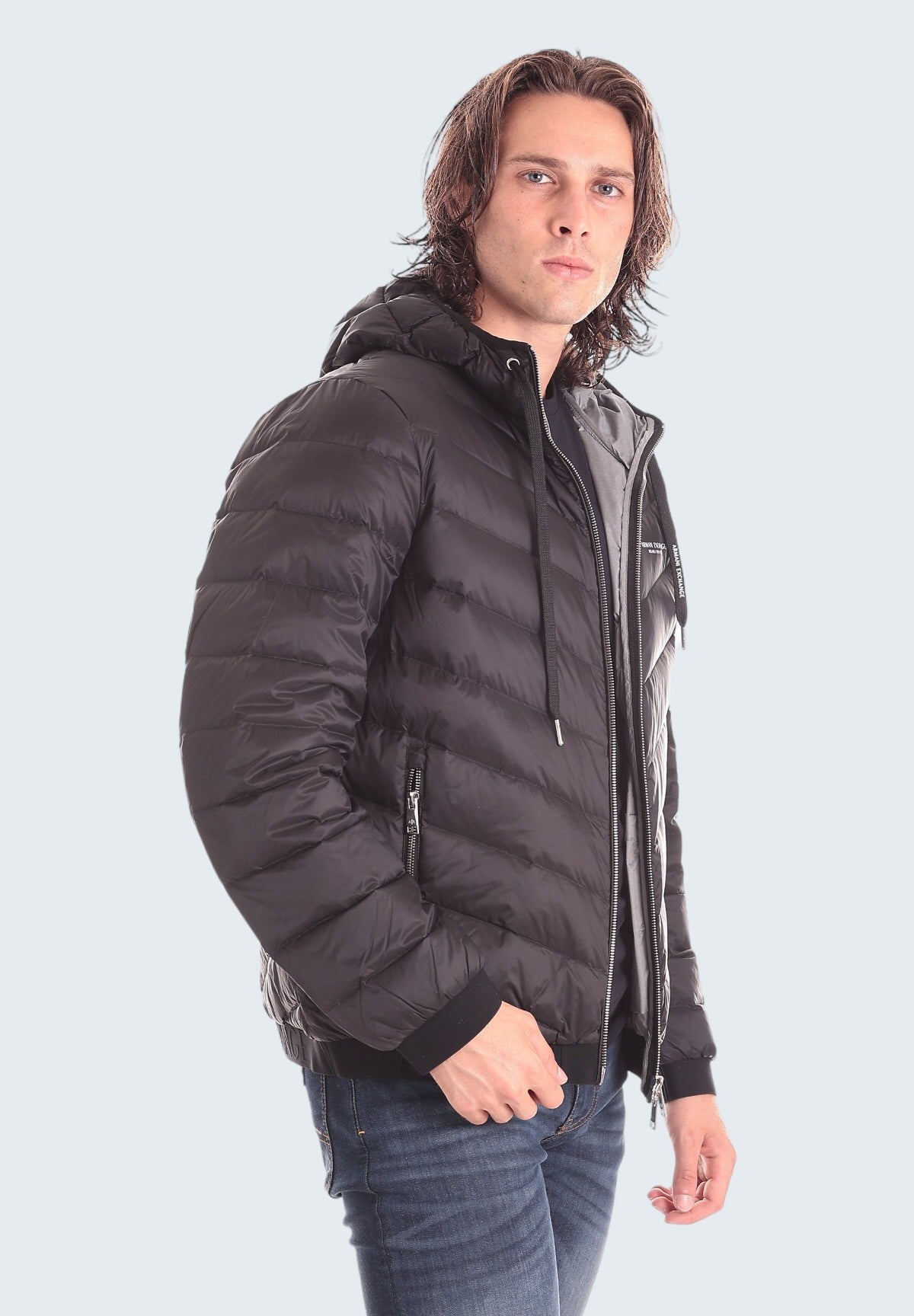 Giubbotto Recycled Hooded Puff K10k113908 Ck Black