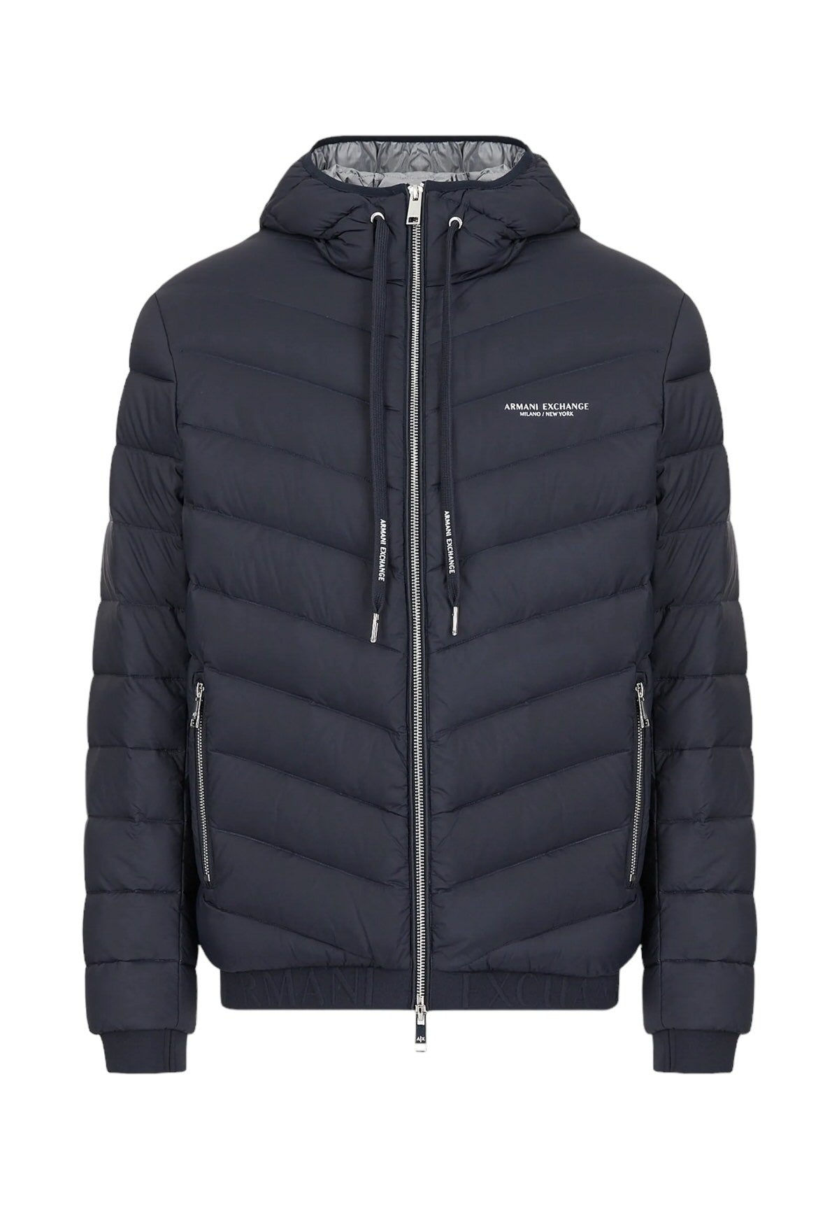 Piumino Leggero Piumino leggero in piuma d'anatra 8NZB53 Navy, Melange Grey