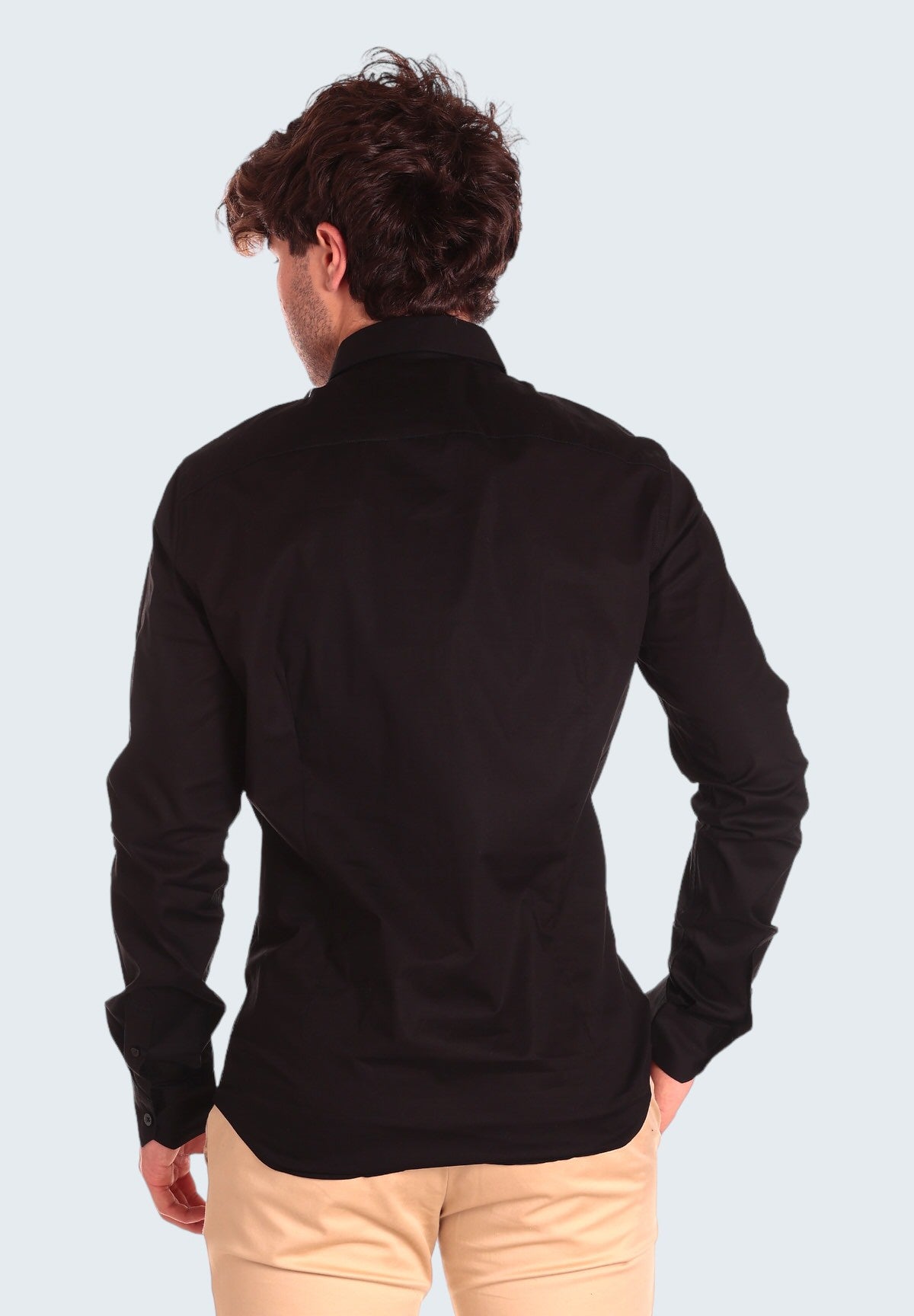 Camicia a Maniche Lunghe 8NZC31 Black