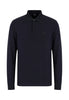 Armani Exchange Polo Piqué Polo slim fit in cotone stretch a maniche lunghe 8NZF79 Navy