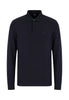 Armani Exchange Polo Piqué Polo slim fit in cotone stretch a maniche lunghe 8NZF79 Navy