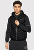 Armani Exchange Smanicato Gilet 8NZQ52 Black, Melange Grey B