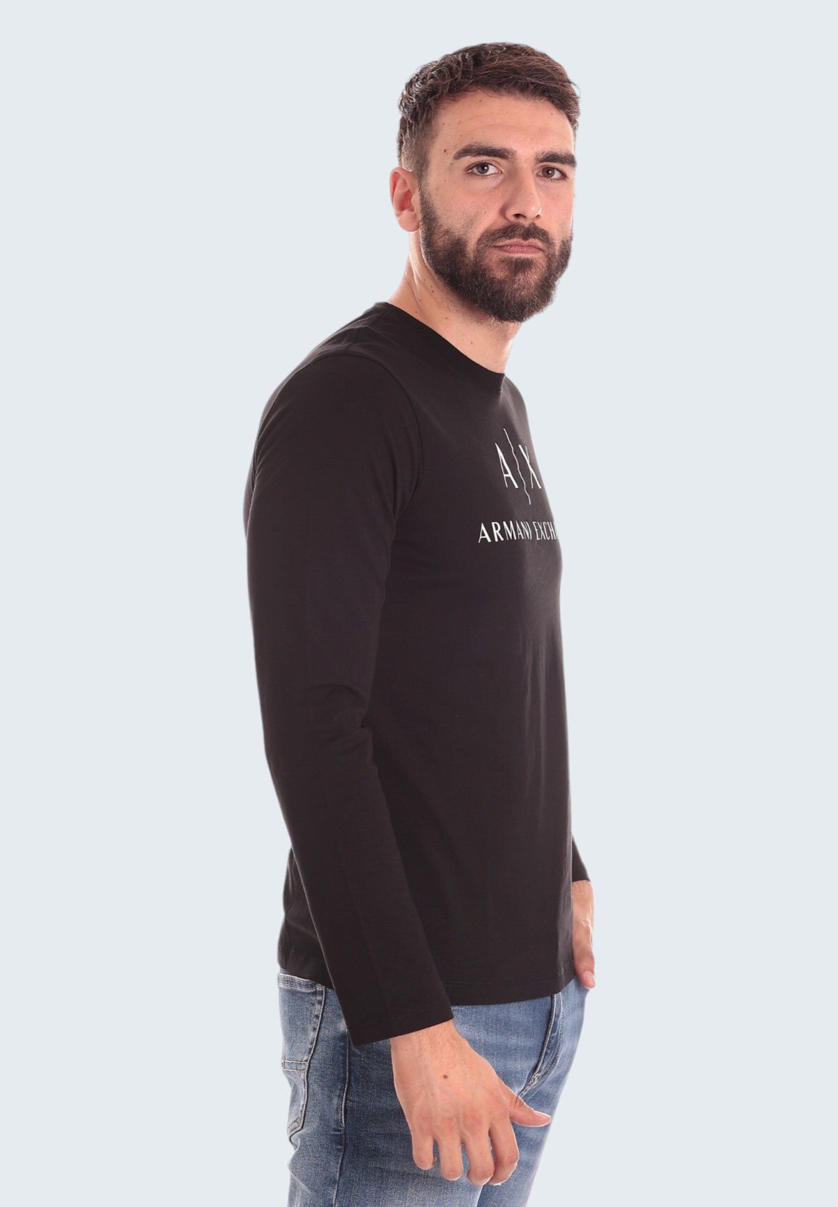 T-shirt con Stampa T-shirt a maniche lunghe con logo 8NZTCH Black