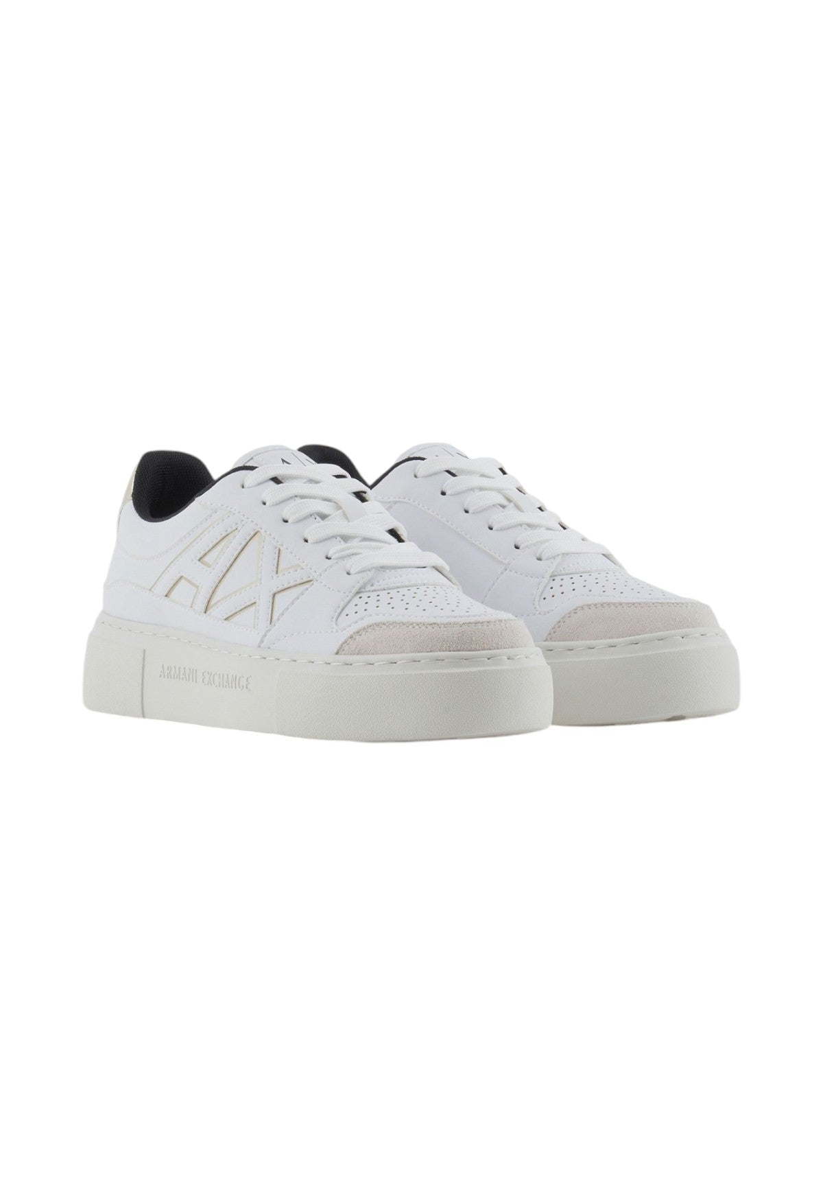 Sneakers XDX147 Op.White, Pale Gold