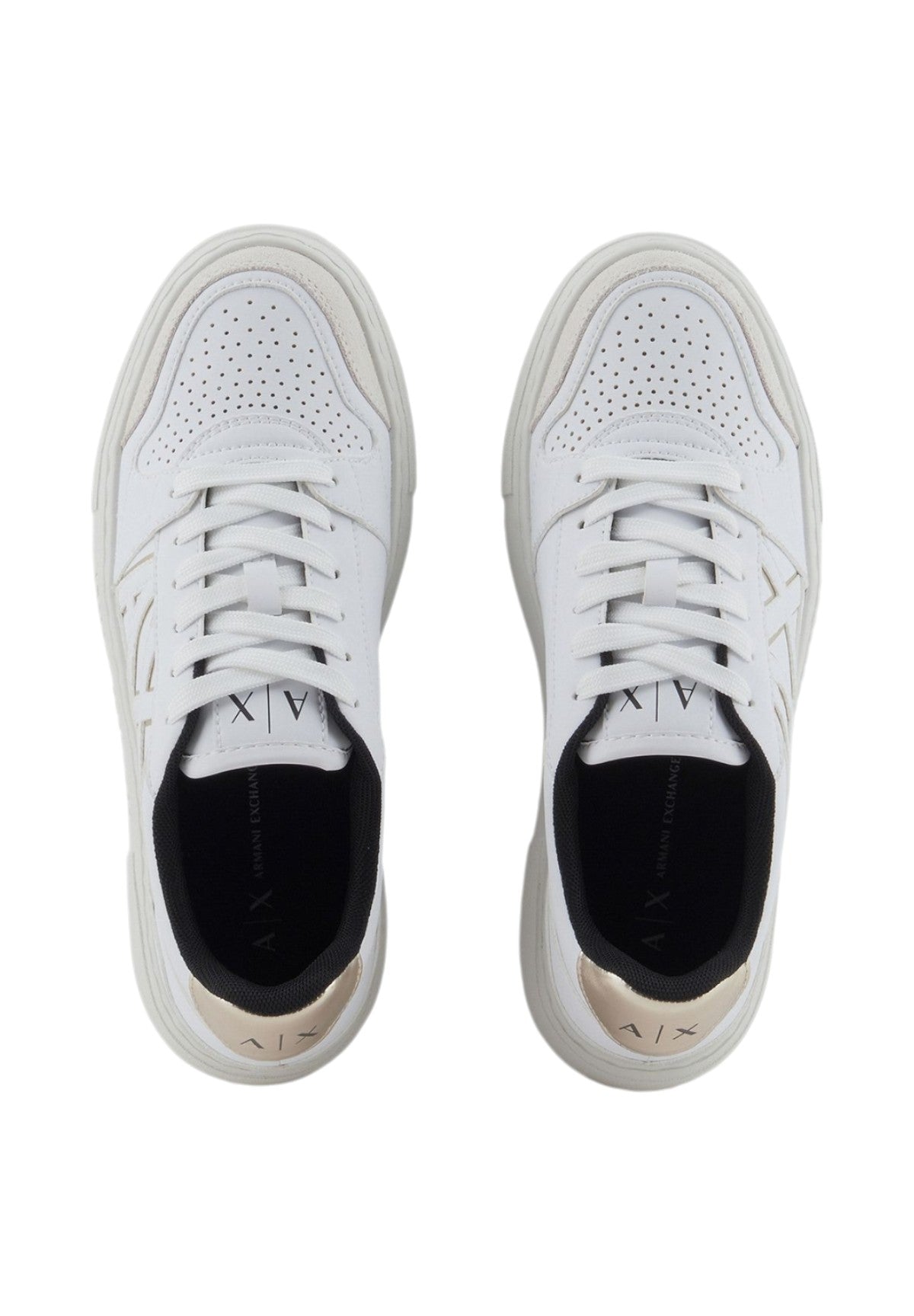 Sneakers XDX147 Op.White, Pale Gold