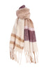 Barbour Sciarpa Isla Tartan Boucle Scarf LSC0293 Muted Cabernet