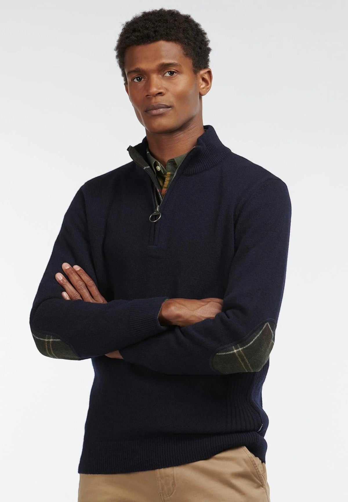 Maglione Collo Alto Holden Half Zip Mkn0837 Navy