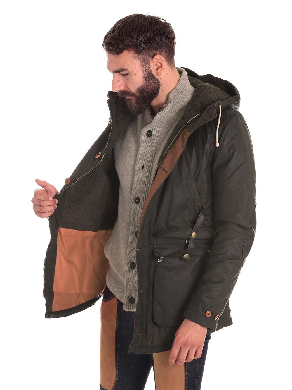 Giubbotto Game Parka Wax MWX0698 Olive