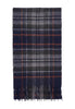 Barbour Sciarpa New Check Tartan Scarf Usc0137 Navy, Dark Ginger