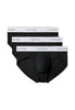 Calvin Klein Intimo Hip Brief 3Pk 000NB3962A Black, White, Gray