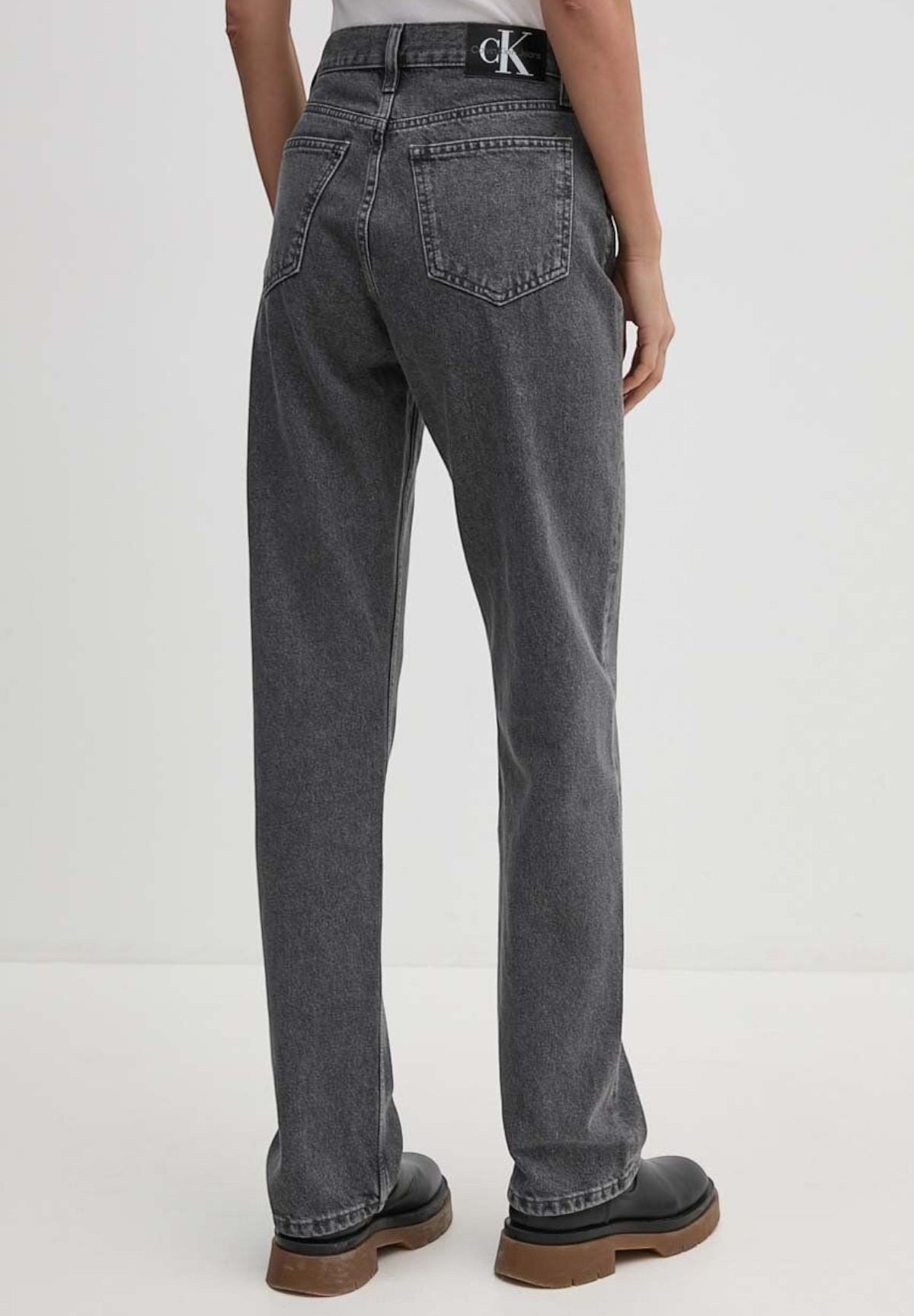 Jeans High Rise Straight J20J223657 Denim Grey