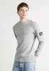 Calvin Klein Jeans Maglione Girocollo Badge Easy Sweater J30j323989 Gray Heather