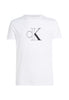 Calvin Klein Jeans T-shirt con Stampa Outline Monologo Tee J30J325678 Bright White