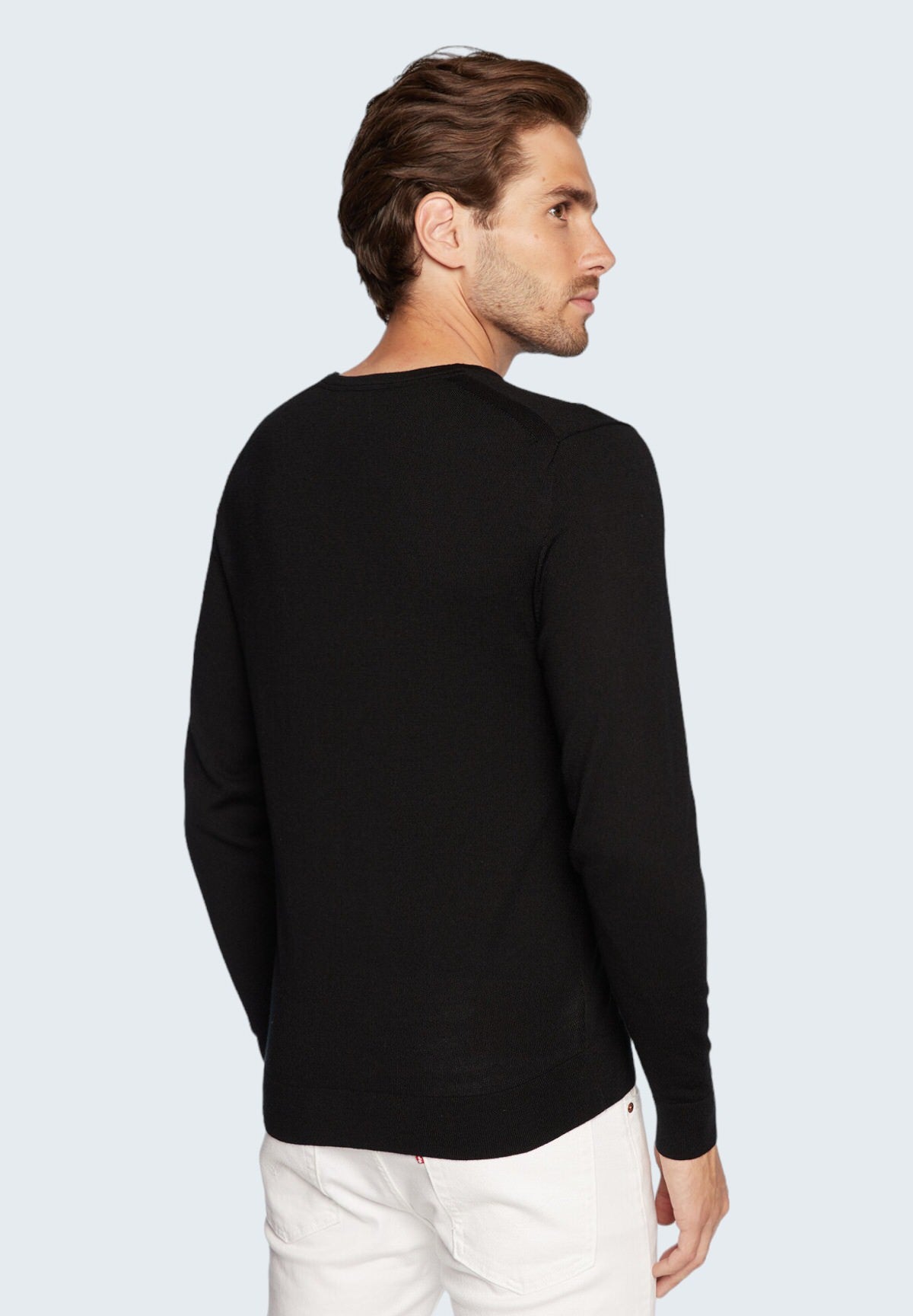 Maglione Girocollo Merino Rws Crew Neck K10K109474 CK Black