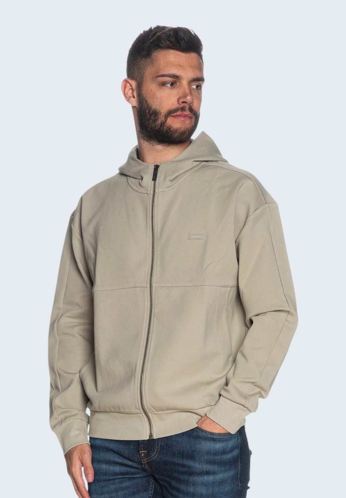 Felpa Full-Zip con Cappuccio Shadow Embossed Logo K10K113088 London Fog