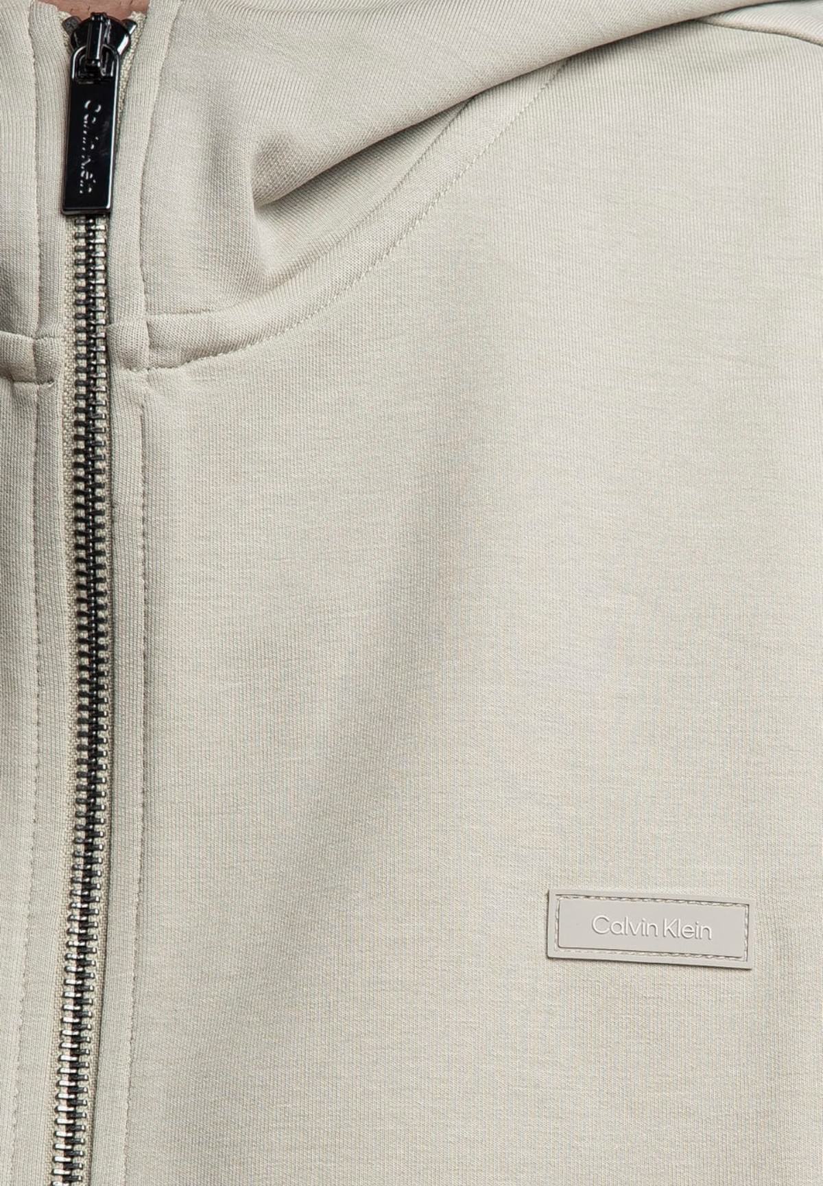 Felpa Full-Zip con Cappuccio Shadow Embossed Logo K10K113088 London Fog