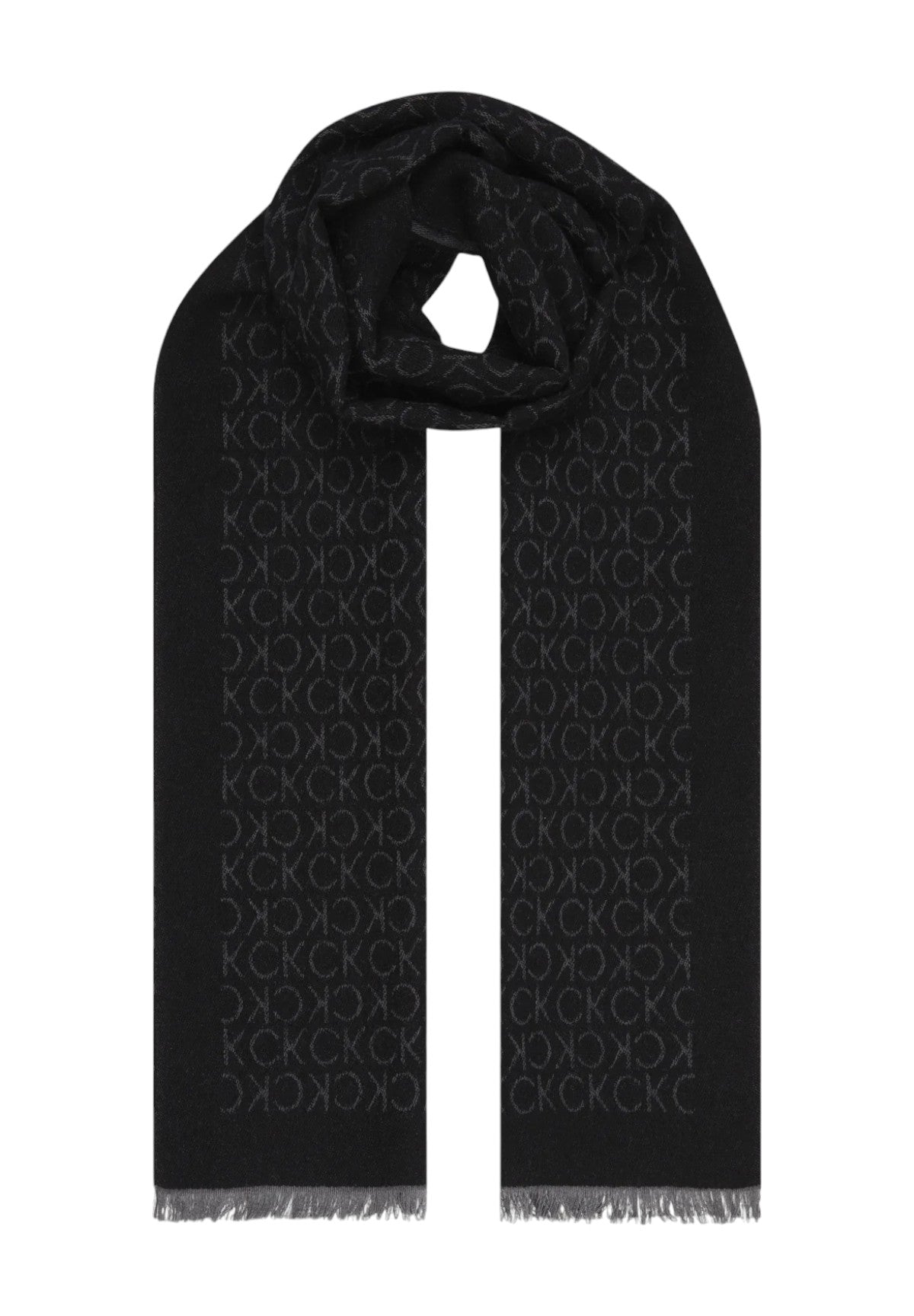 Sciarpa Monogram Woven Light Scarf K50K509700 Black