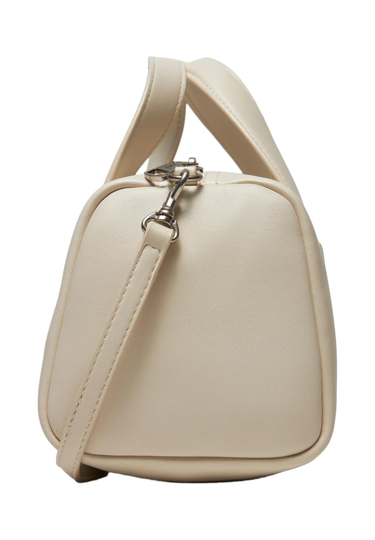 Borsa a Mano Sculpted Square Barrel Bag Mono K60K612378 Eggshell