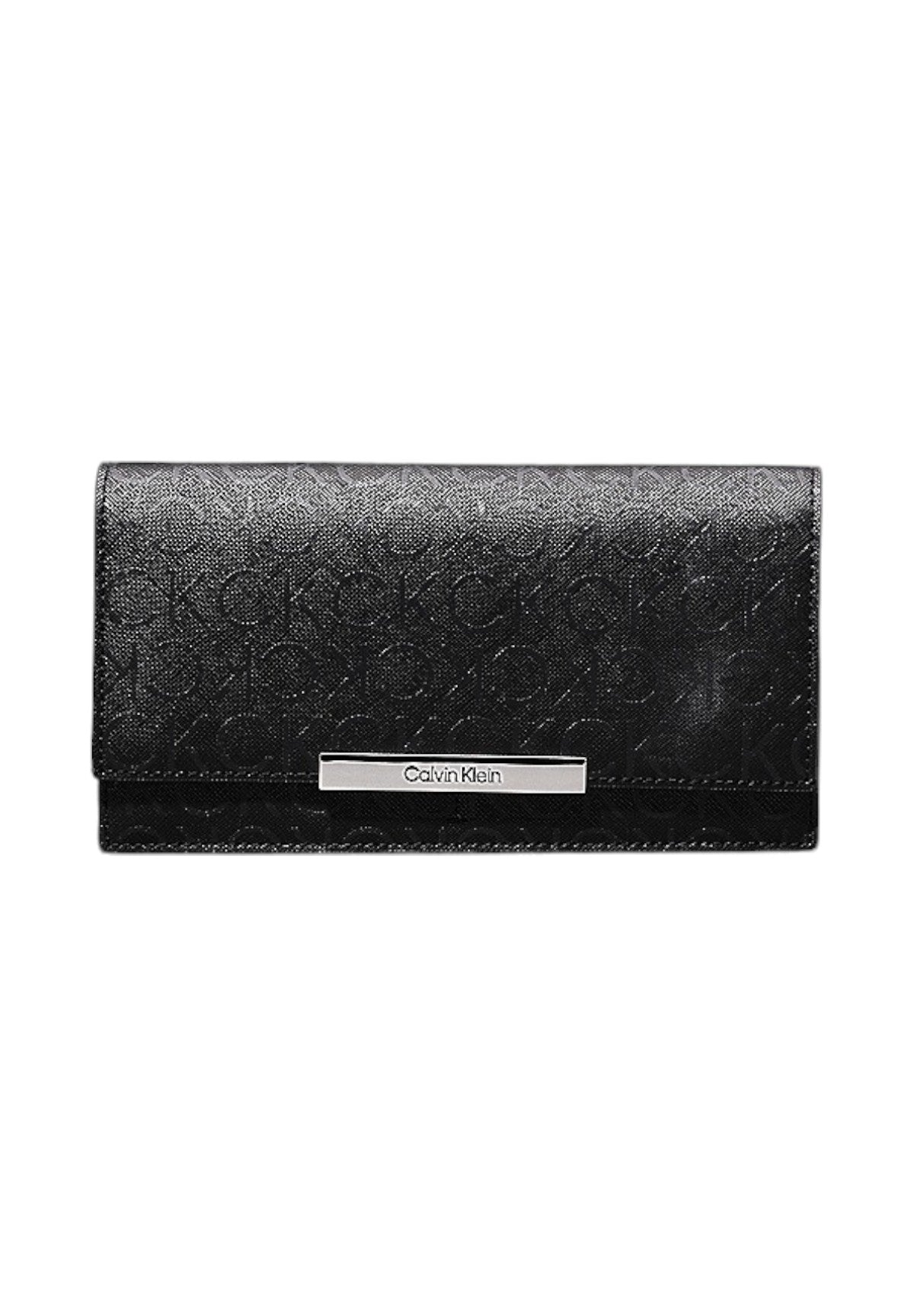 Portafoglio Ck Linear Large Wallet_Mono K60K612444 Black, Bright White