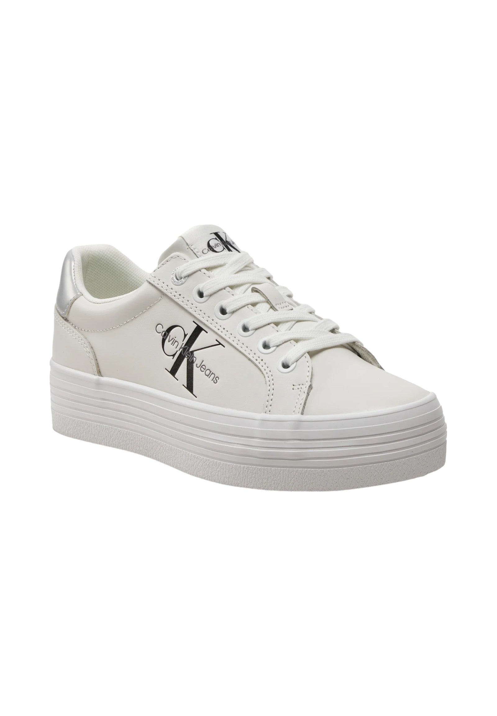 Sneakers Yw0yw01474 Bright WhitE-Silver